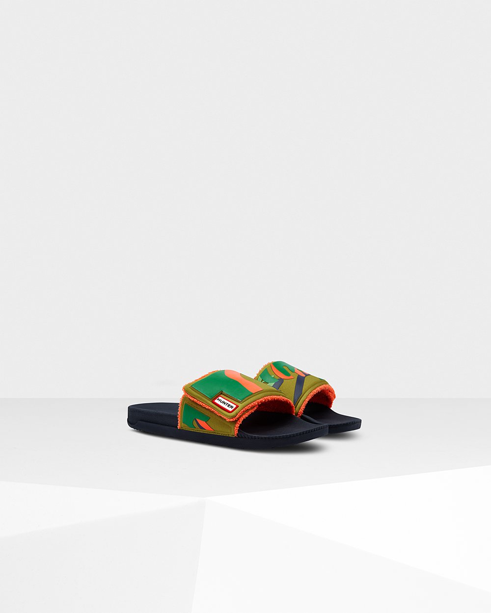 Hunter Hombre Original Rockpool Camo Print Adjustable - Chanclas Verde - 261-FGZNKJ